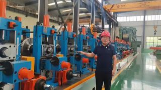ERW Tube Mill Высокочастотная машина для сварки труб для производства квадратных прямоугольных круглых труб