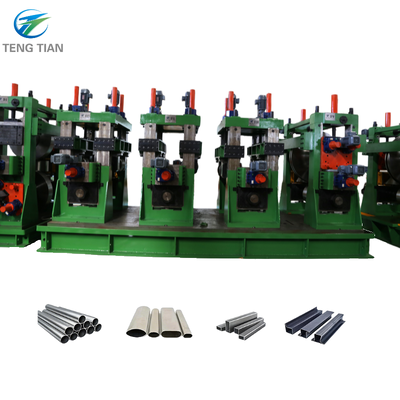 High Frequency ERW Tube Mill Line Carbon Steel Square Pipe Making Machine